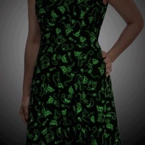 Modcloth Folter Glow in the Dark Cat Skeletons